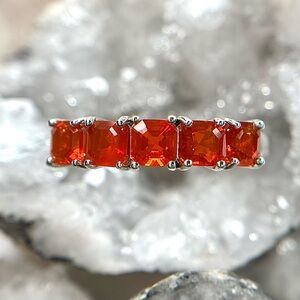 “Bursting Fire” Magnificent Fire Opal Ring! 💎 - SIZE (8)